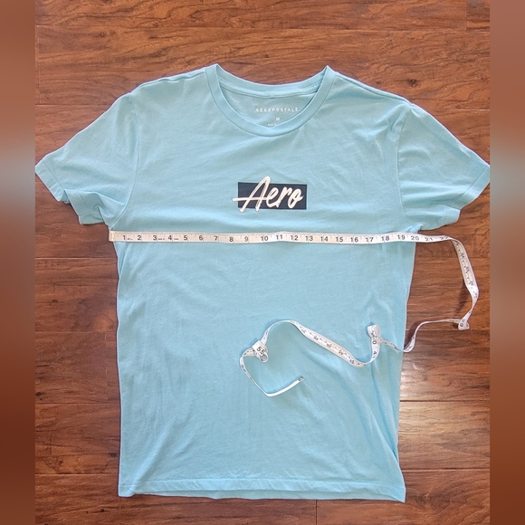 Aeropostale Men's Teal Size Medium T-Shirt - Picture 5 of 5